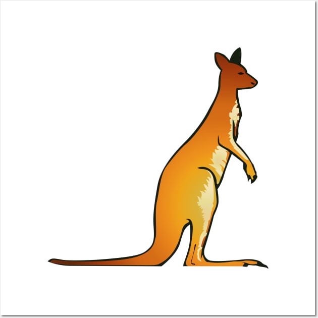 kangaroo shirt designs Wall Art by Pet & Nature Lovers